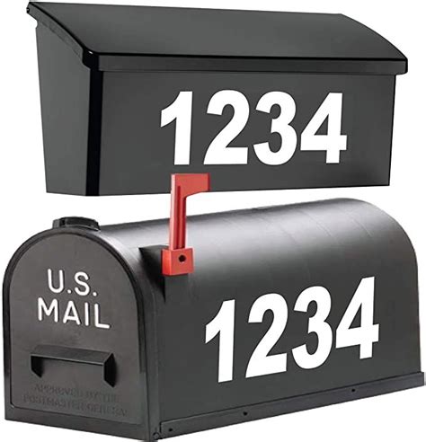 4 inch metal mailbox numbers